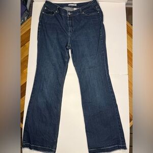 Chico's Platinum Dark Blue Boot Cut Jeans